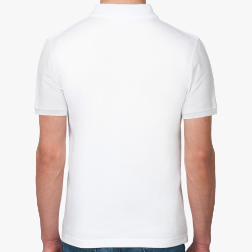 Рубашка поло с принтом Pewered by Russian vodka