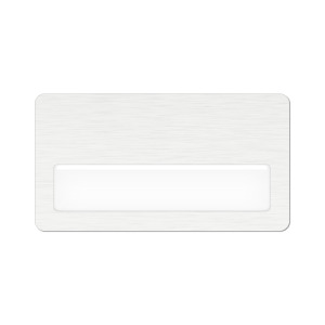 Бейдж 6,5x3,5 см, окно 5,5x1,2 см