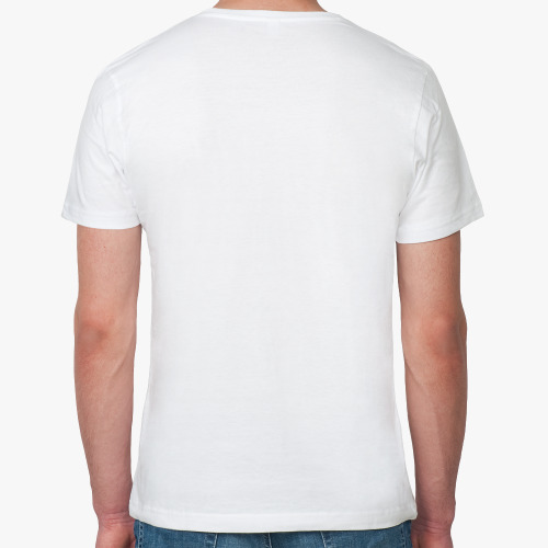 Футболка из органик-хлопка с принтом  Витрувианский робот