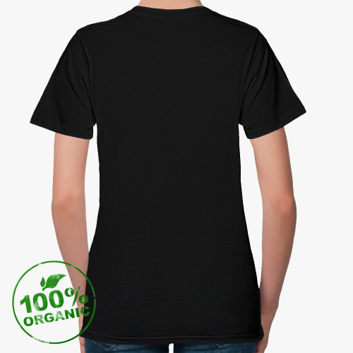 Женская футболка из органик-хлопка с принтом Россия R