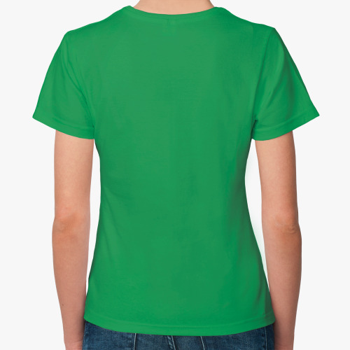Женская футболка с принтом Green is the new black