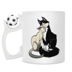 Кружка с футбольным мячиком
