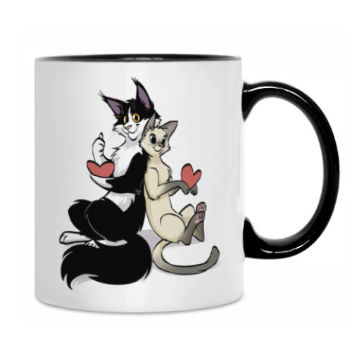 Кружка с принтом Сеня и Котька ля МУР