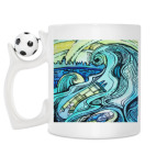 Кружка с футбольным мячиком