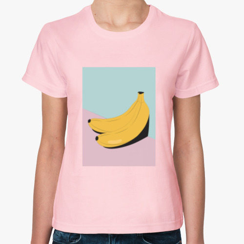 Женская футболка с принтом Бананы