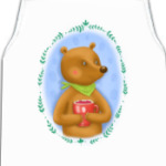 Мишка с малиной в лапах