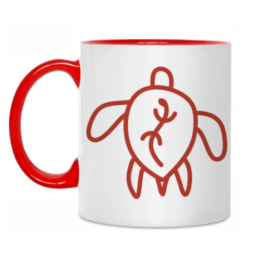 Кружка с принтом Черепаха