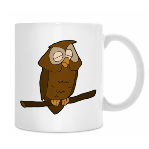Кружка с принтом Сова
