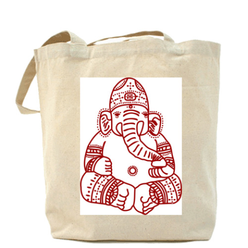 Сумка шоппер с принтом   Ганеша, Ganesha