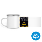 Кружка металлическая белая (круговая запечатка)