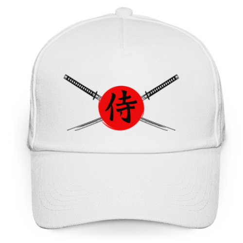 Кепка бейсболка с принтом Самурай