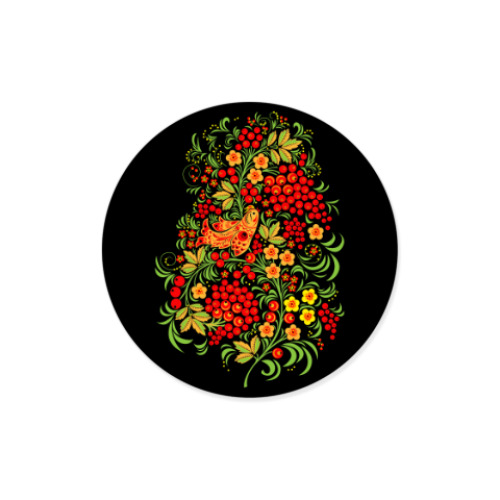 Виниловые наклейки с принтом Русская роспись хохлома