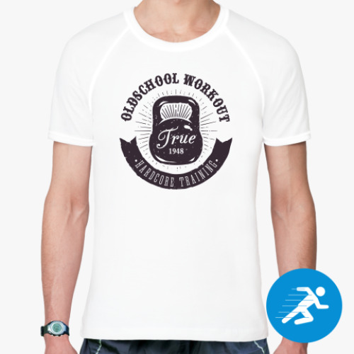Спортивная футболка с принтом oldschool workout