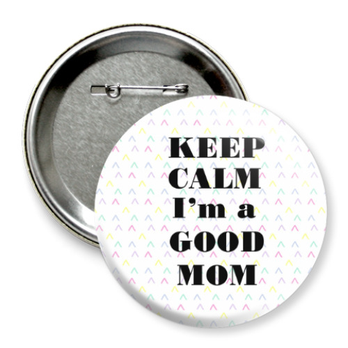 Значок 75мм с принтом Мама