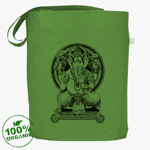 Сумка шоппер с принтом ганеша