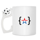 Кружка с футбольным мячиком