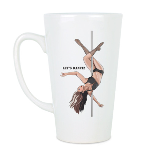 Чашка Латте с принтом Танец