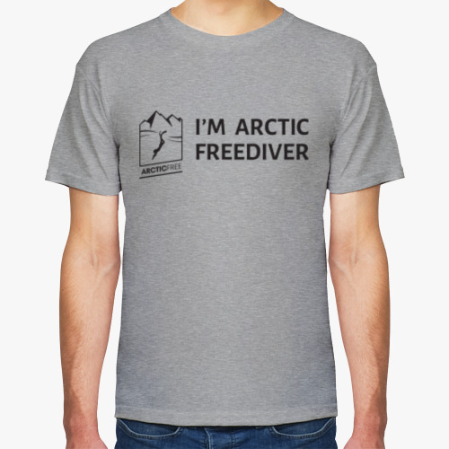 Футболка с принтом I'm Arctic Freediver