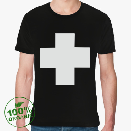 Футболка из органик-хлопка с принтом Крест Малевича