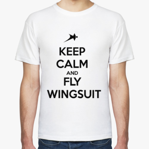 Футболка с принтом wingsuit skydiving прыжки парашют