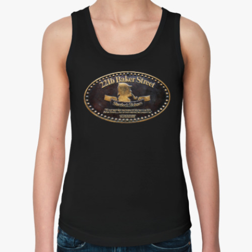 Женская майка с принтом Шерлок
