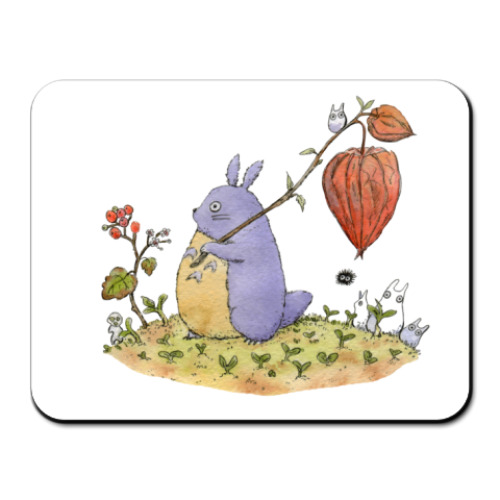 Коврик для мыши с принтом Тоторо в походе