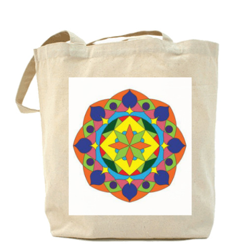 Сумка шоппер с принтом Мандала