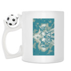 Кружка с футбольным мячиком