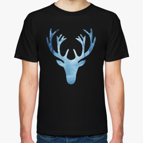 Футболка с принтом Лесной олень / Wood deer