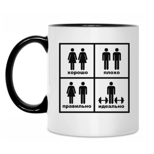 Кружка с принтом Идеальная пара