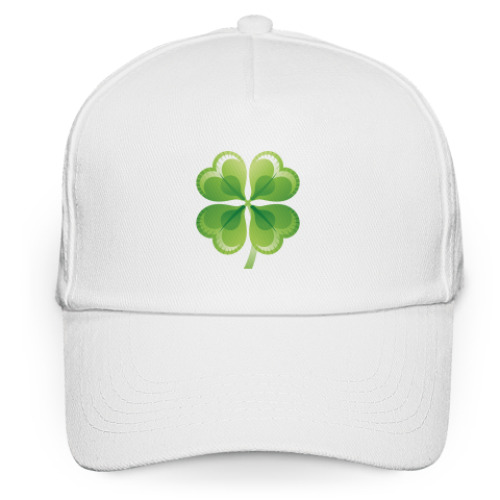 Кепка бейсболка с принтом Клевер