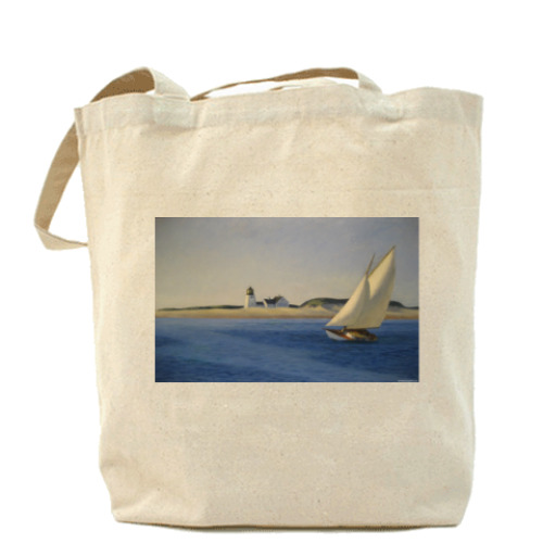 Сумка шоппер с принтом 'Долгий путь' Хоппера