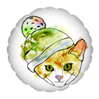 Кот в шапке