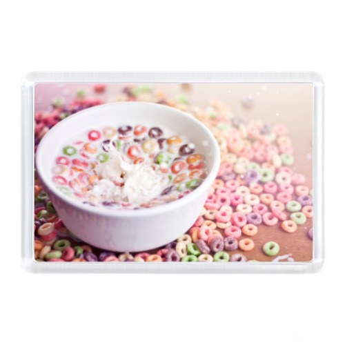 Магнит с принтом  завтрак