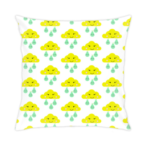 Подушка с принтом Мечты сбываются