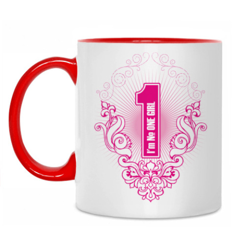 Кружка с принтом I'm №1 girl_