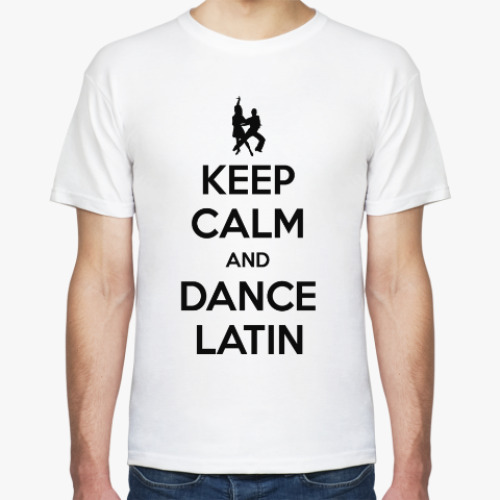 Футболка с принтом Keep Calm And Dance Latin