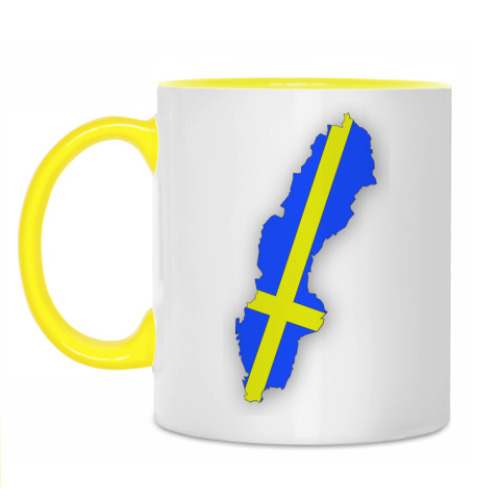 Кружка с принтом Швеция