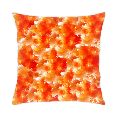 Подушка с принтом Оранжевое настроение