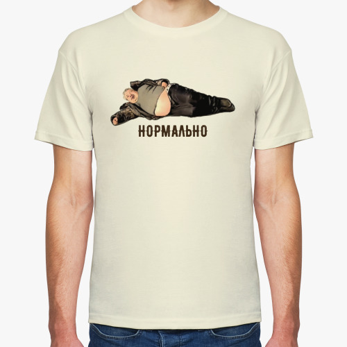 Футболка с принтом Батя рыболов