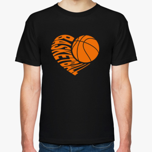 Футболка с принтом Баскетбол в серце