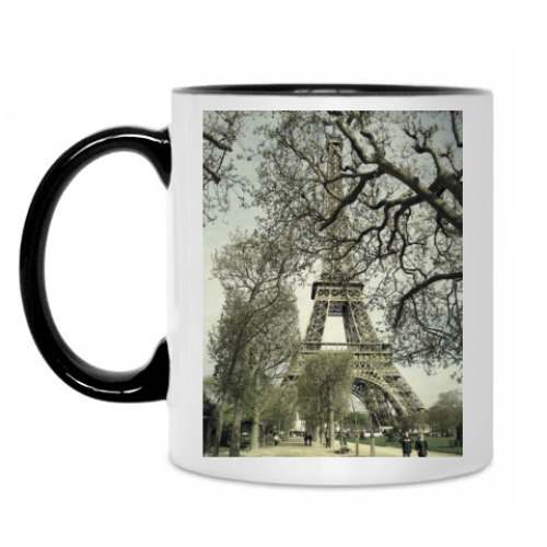 Кружка с принтом 'Ретро Париж'