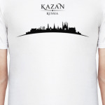Казань Россия, силуэт города