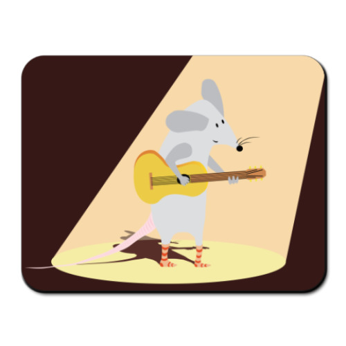 Коврик для мыши с принтом  гитарист