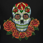 Skull and Flowers