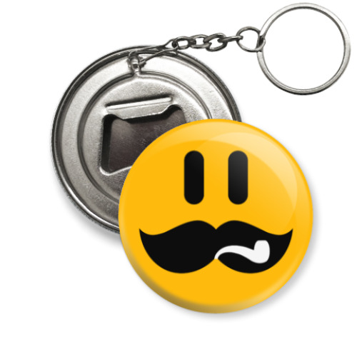 Брелок-открывашка с принтом Сталин смаил.