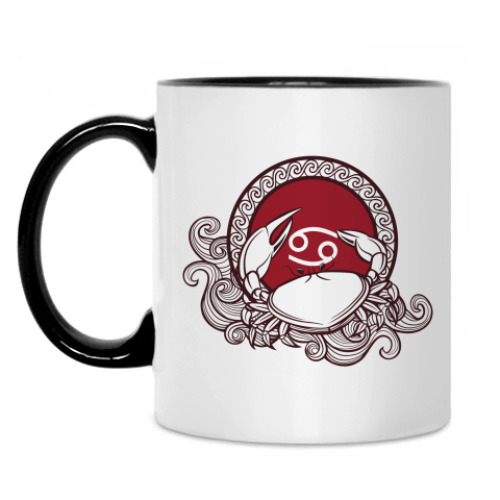 Кружка с принтом Символ Рак Знак Зодиака