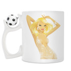 Кружка с футбольным мячиком