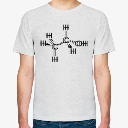 Футболка с принтом C2H5OH