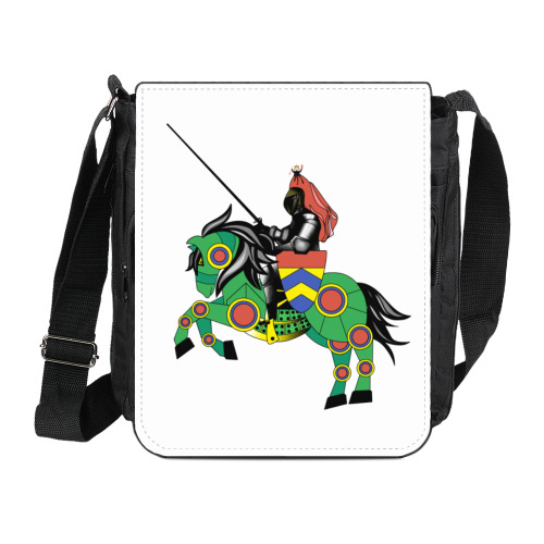 Сумка на плечо (мини-планшет) с принтом Рыцарь-миннезингер Ульрих фон Лихтенштейн